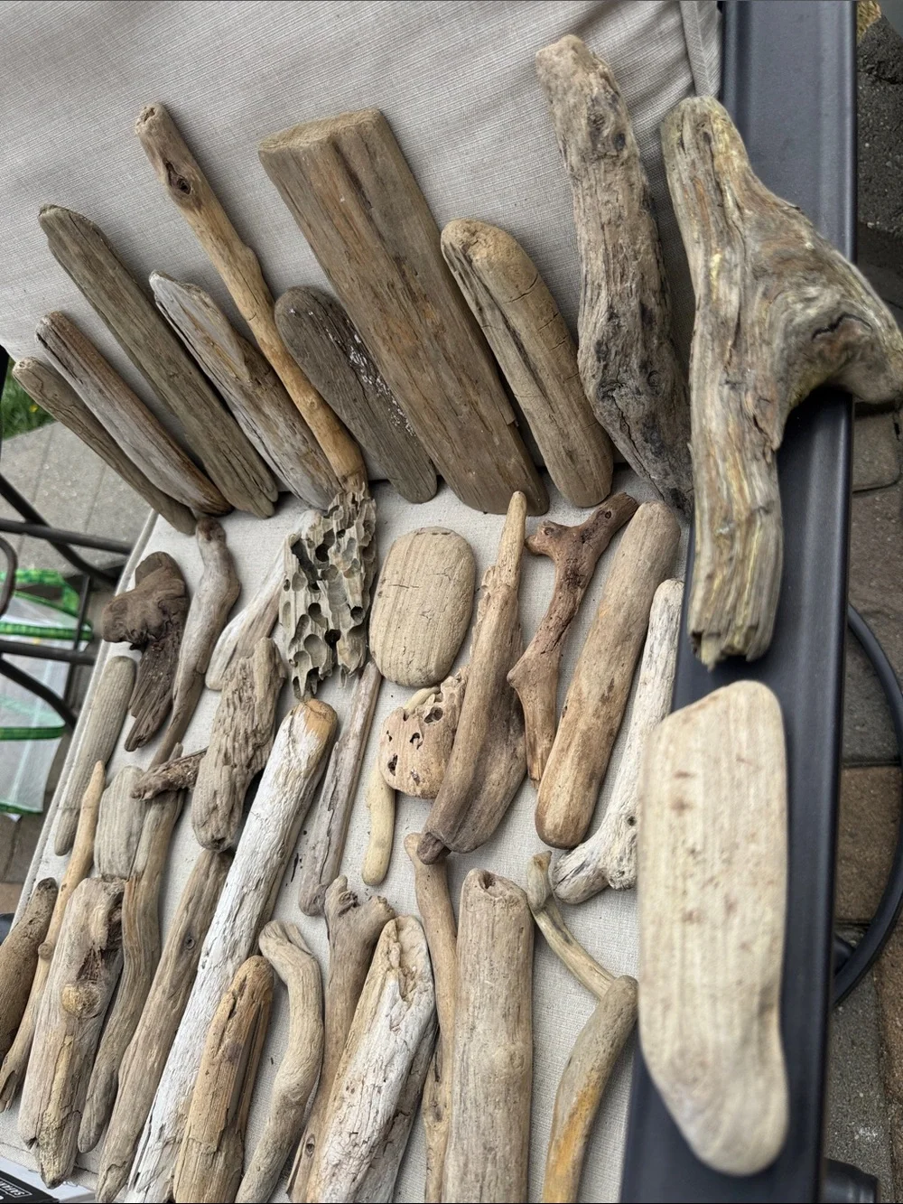 43 pc for (5 lbs shipped) Box of Natural Driftwood Pieces Decor Crafts Projects
